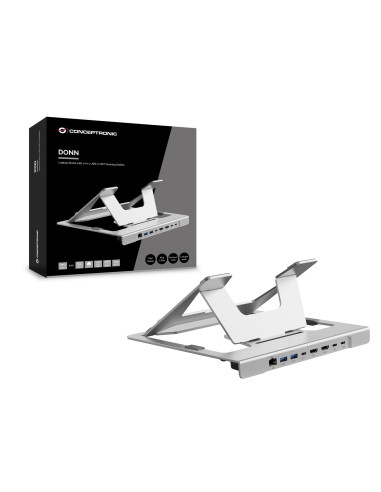 Conceptronic Donn35S Stojak Na Laptop Podstawka Na Notebooka Srebrny