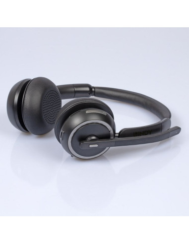 Lindy L118 Zestaw Słuchawkowy Bezprzewodowy Opaska Na Głowę Biuro/Centrum Telefoniczne Usb Type-C Bluetooth Podstawka Do Ładowan