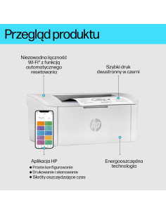 Hp Laserjet M110W Bezprzewodowe Czerń I Biel Drukarka 2