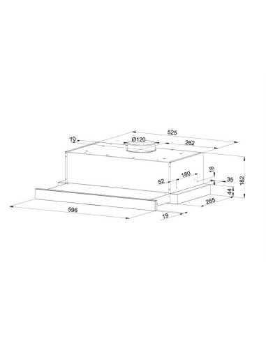 Okap Teleskopowy Maan Corona Touch 60 Cm | Sterowanie Dotykowe | Led | Biały