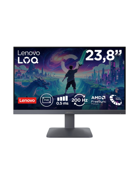 Lenovo Loq 24-10 23.8"Fhd 200Hz 250Nits Ag Hdmi, Dp Lunar Grey