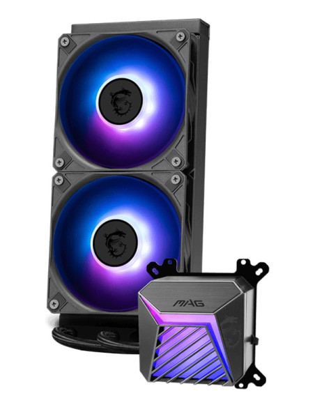 Msi Mag Coreliquid A15 240 Płyta Główna, Procesor Chłodnica Cieczy All-In-One 12 Cm Czarny 1 Szt.