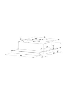 Okap Teleskopowy Maan Corona 50 Cm | Led | Czarny 2