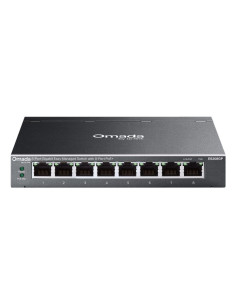 Tp-Link Omada Es208Gp Przełącznik Sieciowy Zarządzany L2 Gigabit Ethernet (10/100/1000) Obsługa Poe Din Rail Czarny