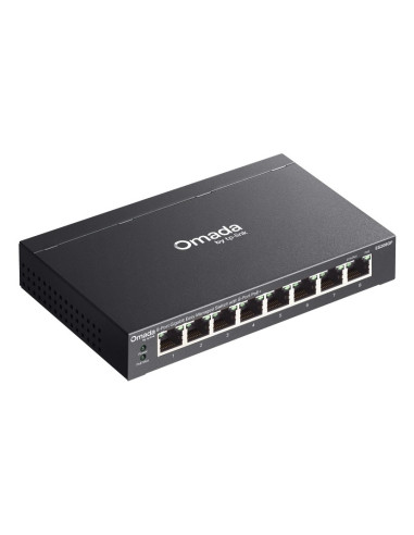 Tp-Link Omada Es208Gp Przełącznik Sieciowy Zarządzany L2 Gigabit Ethernet (10/100/1000) Obsługa Poe Din Rail Czarny
