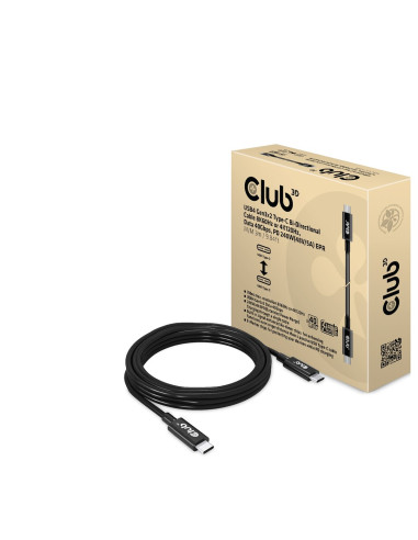 Club3D Cac-1579 Kabel Usb Usb4 Gen 3X2 3 M Usb C Czarny