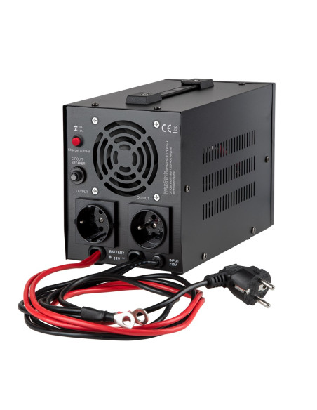 Zasilacz Awaryjny Kemot Prosinus-800 Przetwornica Z Czystym Przebiegiem Sinusoidalnym I Funkcją Ładowania 12V 230V 800Va/500W - 