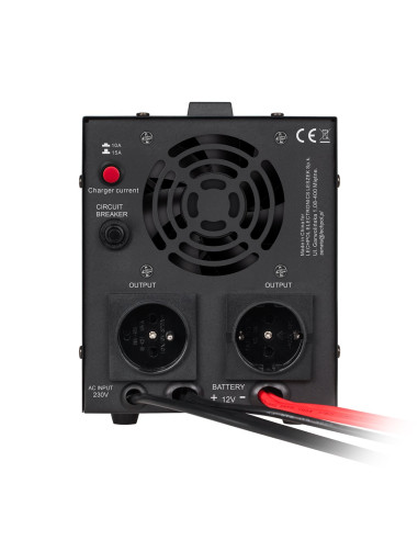 Zasilacz Awaryjny Kemot Prosinus-800 Przetwornica Z Czystym Przebiegiem Sinusoidalnym I Funkcją Ładowania 12V 230V 800Va/500W - 