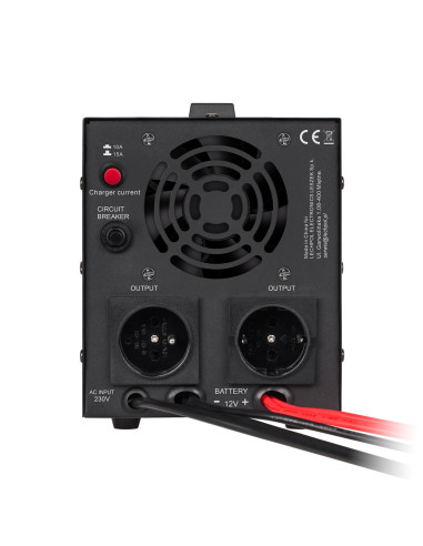 Zasilacz Awaryjny Rebel Power-800 - Przetwornica Z Czystym Przebiegiem Sinusoidalnym I Funkcją Ładowania 12V 230V 800Va/500W