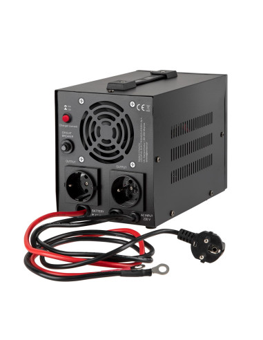Zasilacz Awaryjny Rebel Power-800 - Przetwornica Z Czystym Przebiegiem Sinusoidalnym I Funkcją Ładowania 12V 230V 800Va/500W