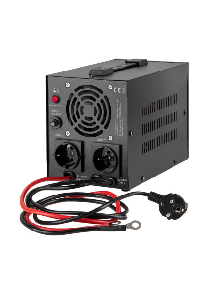 Zasilacz Awaryjny Rebel Power-800 - Przetwornica Z Czystym Przebiegiem Sinusoidalnym I Funkcją Ładowania 12V 230V 800Va/500W