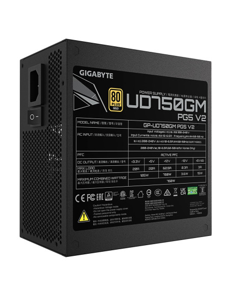 Zasilacz Gigabyte Ud750Gm 750W Pg5 V2 (Gp-Ud750Gm Pg5 V2)