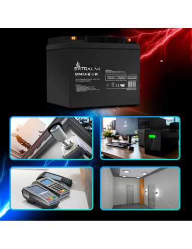 Extralink Akumulator Battery Accumulator Agm 12V 45