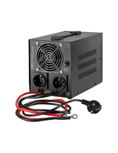 Zasilacz Awaryjny Rebel Power-500 - Przetwornica Z Czystym Przebiegiem Sinusoidalnym I Funkcją Ładowania 12V 230V 500Va/300W