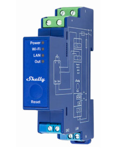 Shelly Shelly_Pro_Dimmer_0/1-10V_Pm Ściemniacz Wbudowany Ściemniacz Światła Niebieski