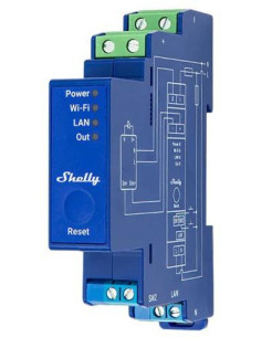 Shelly Shelly_Pro_Dimmer_0/1-10V_Pm Ściemniacz Wbudowany Ściemniacz Światła Niebieski 2
