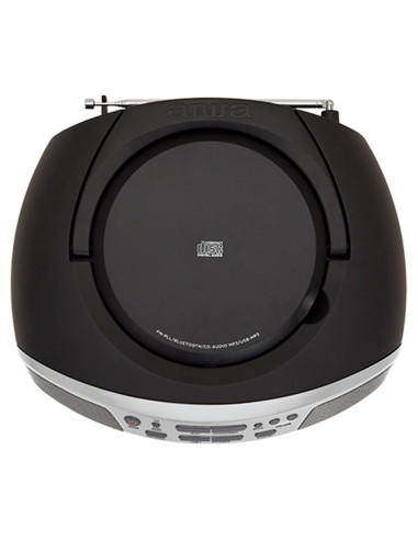 Aiwa Boombox Bbtu-400Sl Cd/Fm Rds/Usb/Bt Srebrny