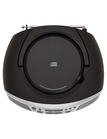 Aiwa Boombox Bbtu-400Sl Cd/Fm Rds/Usb/Bt Srebrny