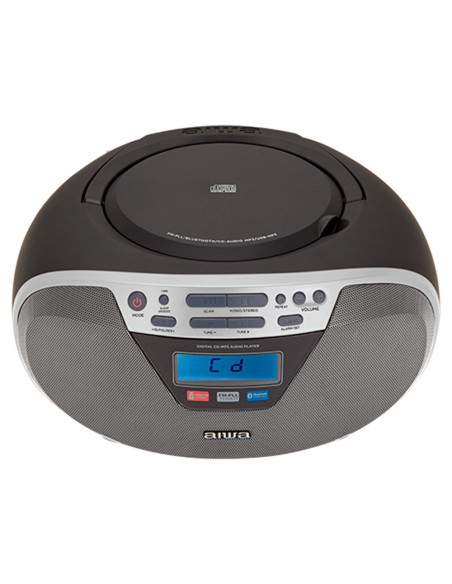 Aiwa Boombox Bbtu-400Sl Cd/Fm Rds/Usb/Bt Srebrny