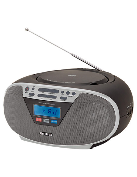 Aiwa Boombox Bbtu-400Sl Cd/Fm Rds/Usb/Bt Srebrny