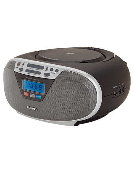 Aiwa Boombox Bbtu-400Sl Cd/Fm Rds/Usb/Bt Srebrny