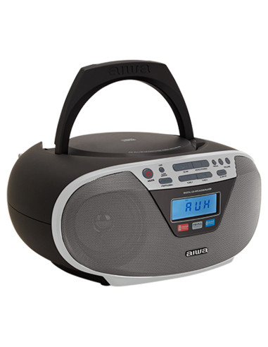 Aiwa Boombox Bbtu-400Sl Cd/Fm Rds/Usb/Bt Srebrny