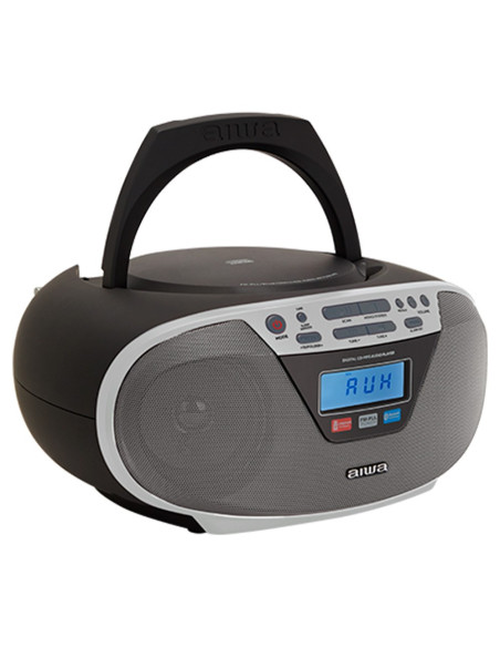 Aiwa Boombox Bbtu-400Sl Cd/Fm Rds/Usb/Bt Srebrny