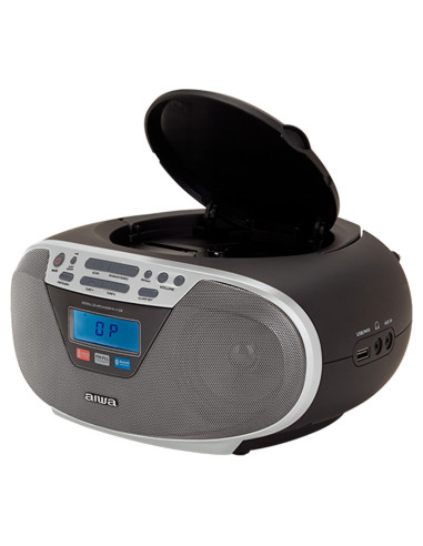 Aiwa Boombox Bbtu-400Sl Cd/Fm Rds/Usb/Bt Srebrny