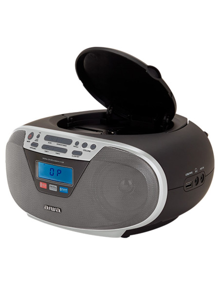 Aiwa Boombox Bbtu-400Sl Cd/Fm Rds/Usb/Bt Srebrny