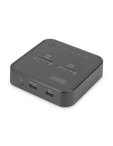 Digitus Podwójna Stacja Dokująca Do Dysków Ssd M.2 Nvme Z Funkcją Klonowania Offline, Usb-C™