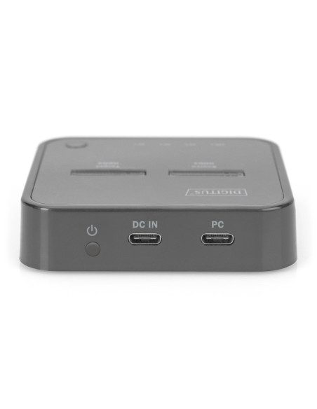Digitus Podwójna Stacja Dokująca Do Dysków Ssd M.2 Nvme Z Funkcją Klonowania Offline, Usb-C™