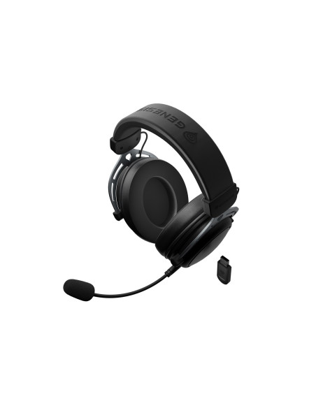 Genesis Toron 706 Zestaw Słuchawkowy Przewodowy I Bezprzewodowy Opaska Na Głowę Gaming Usb Type-C Bluetooth Czarny