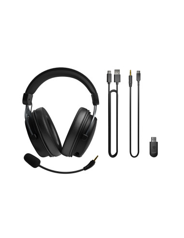 Genesis Toron 706 Zestaw Słuchawkowy Przewodowy I Bezprzewodowy Opaska Na Głowę Gaming Usb Type-C Bluetooth Czarny
