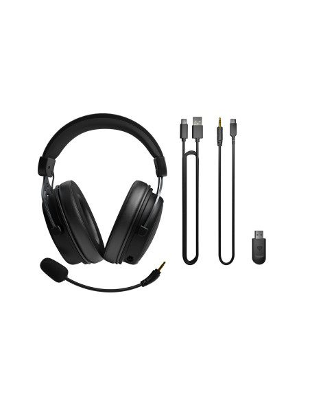 Genesis Toron 706 Zestaw Słuchawkowy Przewodowy I Bezprzewodowy Opaska Na Głowę Gaming Usb Type-C Bluetooth Czarny