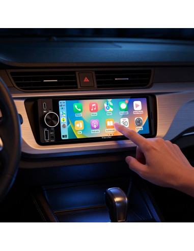 Kruger&Matz Radio Samochodowe Km2016 Carplay/Androidauto 1Din