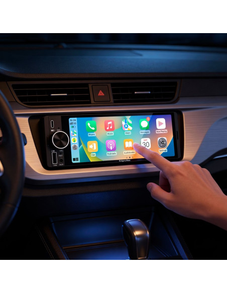 Kruger&Matz Radio Samochodowe Km2016 Carplay/Androidauto 1Din