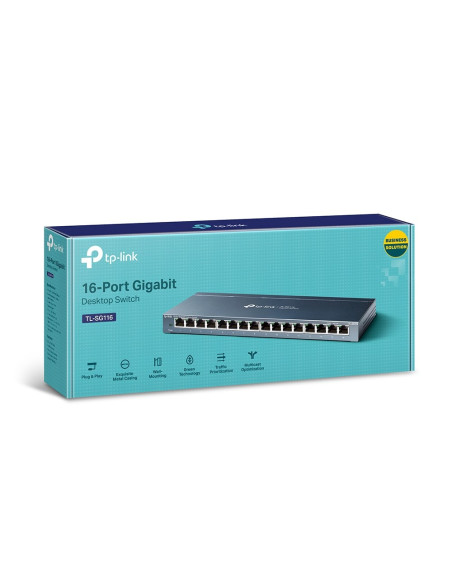 Switch Tp-Link Tl-Sg116 (16X 10/100/1000Mbps)
