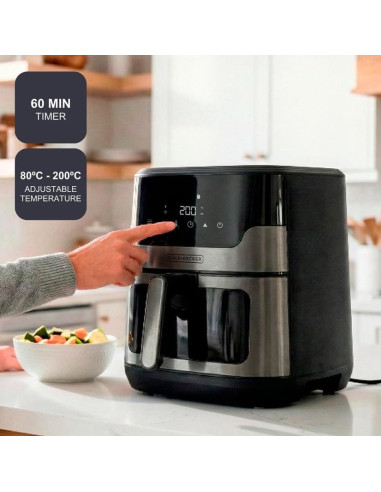 Frytownica Beztłuszczowa Black+Decker Bxaf8001E 1700W | 8L