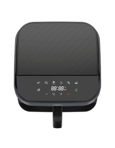 Eldom Frytkownica Beztłuszczowa Fr500 5,5 L 1200W Szklany Pojemnik, Ruszt, Silikonowa Podkładka, 8 Programów, Regulacja Tem. 2