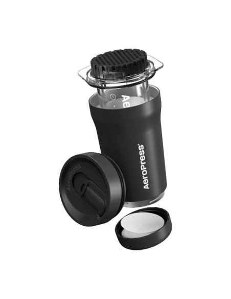 Zaparzacz Do Kawy Go Plus Z Kubkiem Termicznym Czarny Aeropress