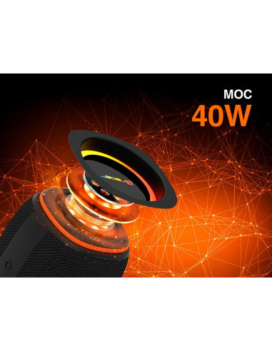 Tracer Xtremebeat Pro Tws Przenośny Głośnik Bluetooth Czarny 40 W