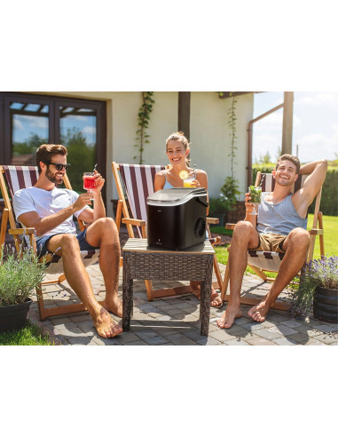 Eldom Kostkarka Do Lodu Ks230 Icelia 165W, Czarna, 12 Kg Lodu/24H  Jednorazowo 9 Kostek Lodu Co 6 – 12 Min