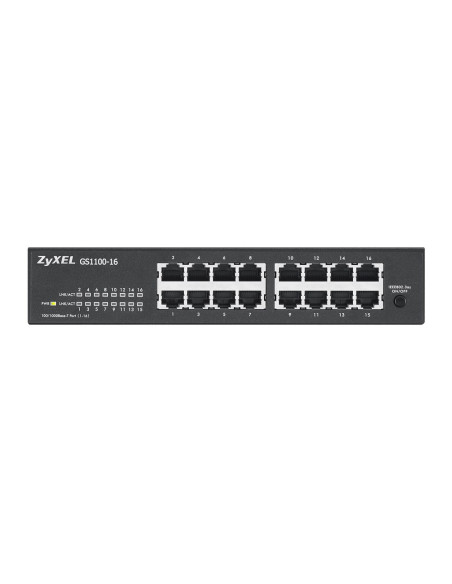 Switch Zyxel Gs1100-16E-Eu0101F 16P Unmanaged, Fanless, Slim