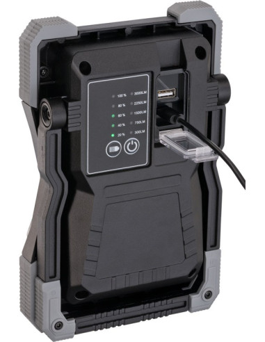 Brennenstuhl Rufus Czarny, Szary 30 W Led