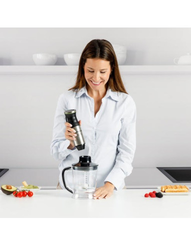 Blender Ręczny Z Akcesoriami Taurus 1500W (Choper, Trzepaczka,Stalowa Końcówka, Miarka)