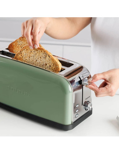 Toster Taurus Oliwkowy Vintage 1500W