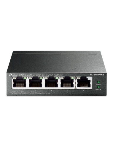 Switch Tp-Link Tl-Sg105Pe, 5 Portów Rj45 10/100/1000 Mb/S, 4 Porty Poe+
