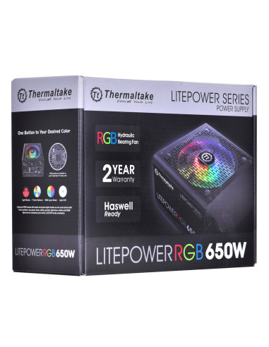 Zasilacz Thermaltake Litepower Rgb Ps-Ltp-0650Nhsane-1 (650 W  Aktywne  120 Mm)