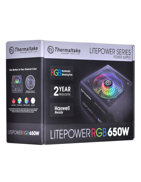 Zasilacz Thermaltake Litepower Rgb Ps-Ltp-0650Nhsane-1 (650 W  Aktywne  120 Mm)