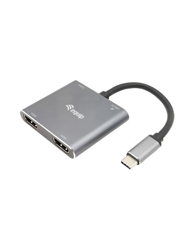 Equip 133484 Stacja Dokująca Przewodowa Usb 3.2 Gen 1 (3.1 Gen 1) Type-C Srebrny